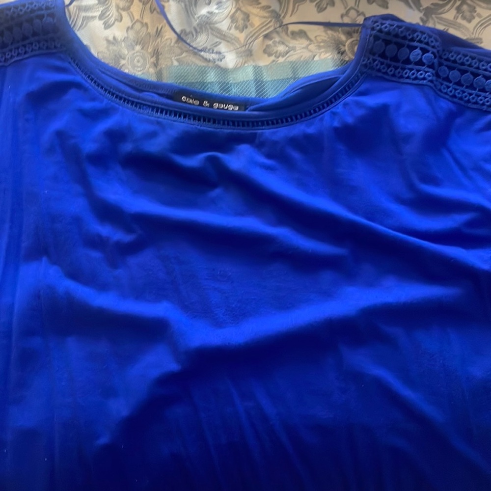 Blue dress top